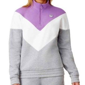 Deal 🔥🔥🔥FILA Logo Pullover 1/4 Zip Cotton Size Large